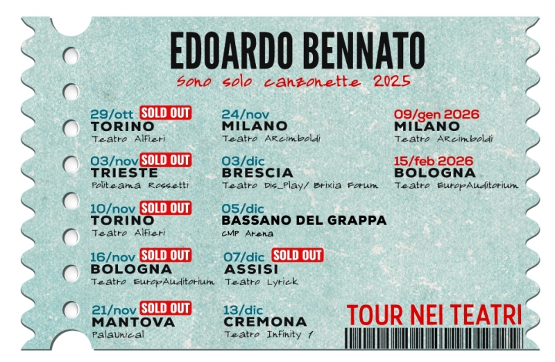 TOUR NEI TEATRI 2025
